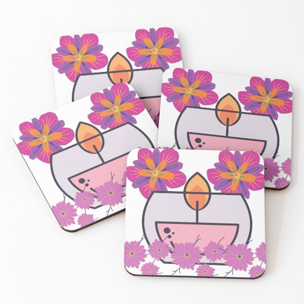 Item preview, Flowers and oil Lamp Design designed and sold by PopArtFever.