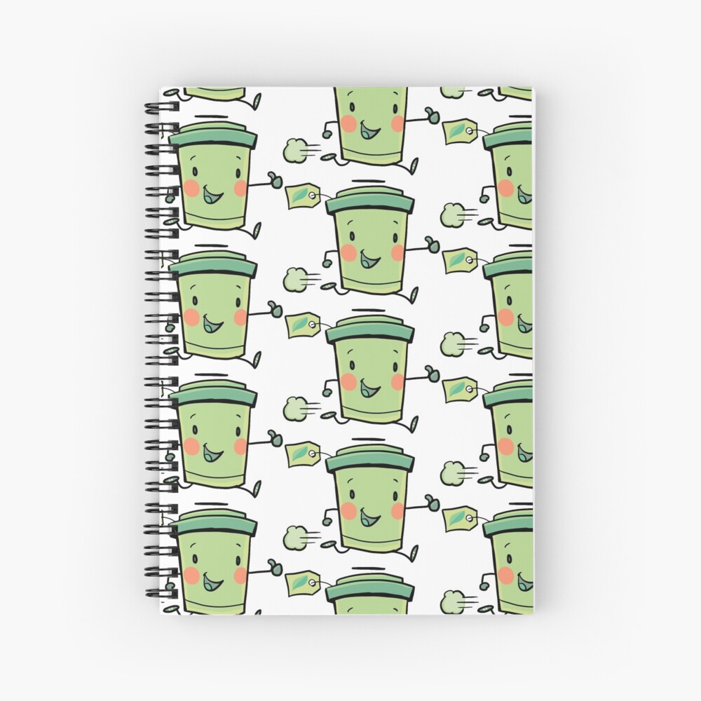 express green tea Spiral Notebook
