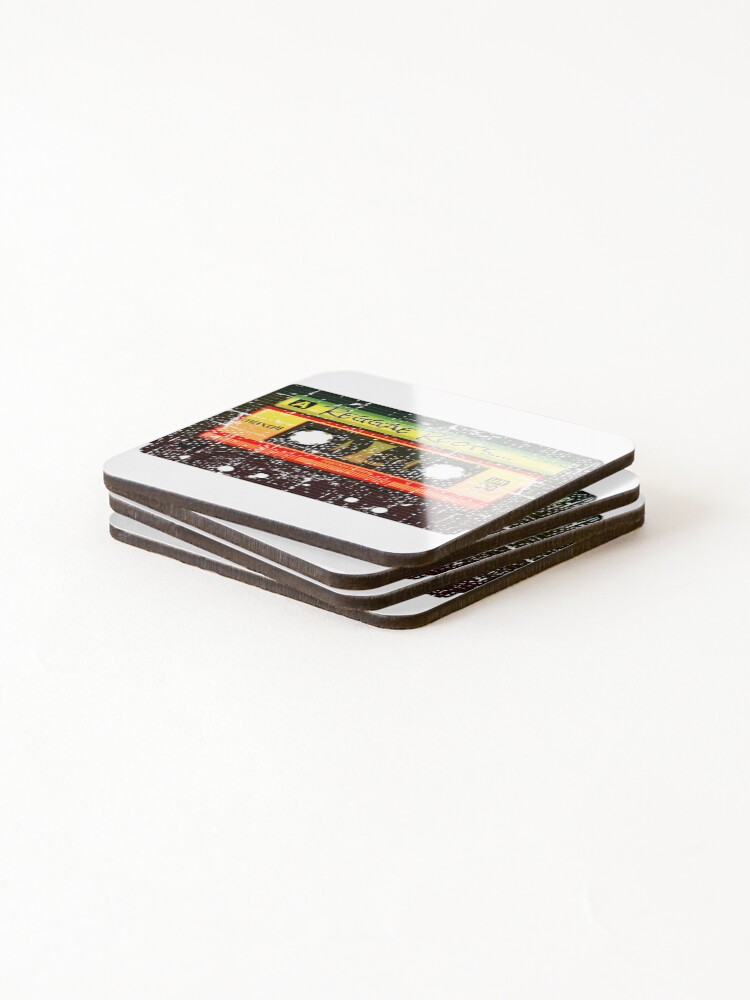 Thumbnail 4 of 5, Coasters (Set of 4), Reggae Roots Jamaica Carnival Cassette Tape Rasta Dub Rasta designed and sold by Ravermonkey.