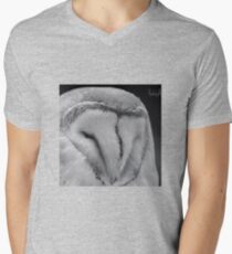 American barn owl Men's V-Neck T-Shirt