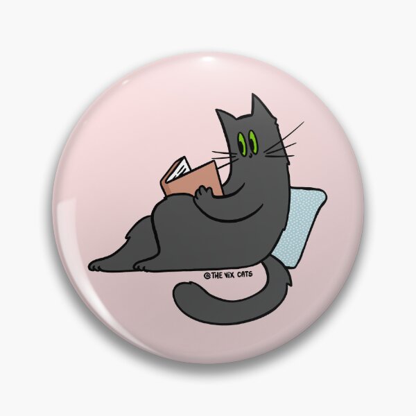 Item preview, Bookworm Cat designed and sold by TheVixCats.