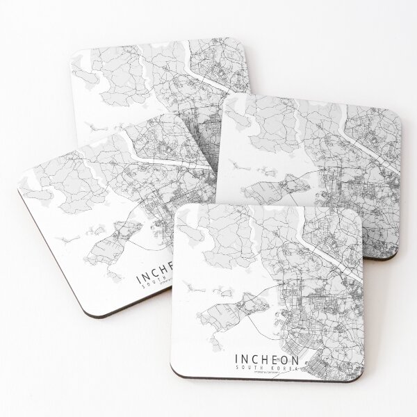 Item preview, Incheon City Map of South Korea - Light designed and sold by deMAP.