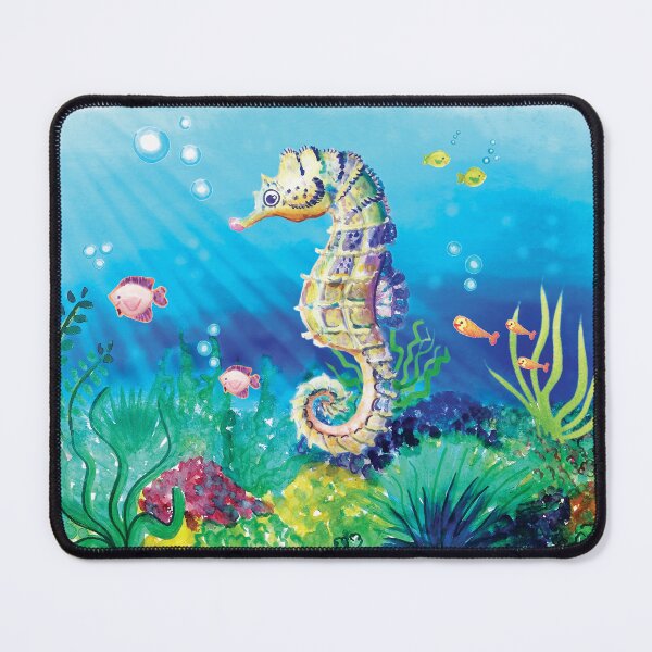 Item preview, Seahorse - Under the sea, ocean animals painting designed and sold by HajnalkArt.