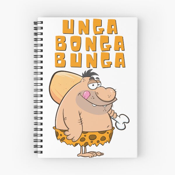 Item preview, Unga Bonga Bunga Caveman Orange Letters designed and sold by podguy.