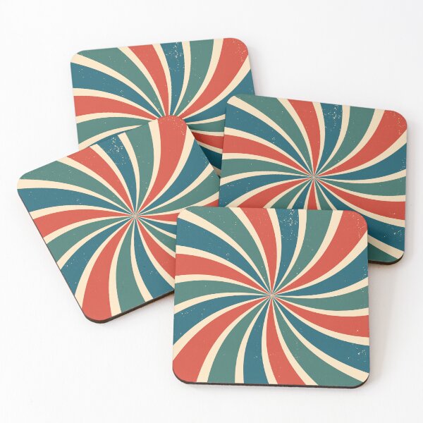 Item preview, Textured Retro Sunburst | Red Orange, Blue, Green designed and sold by rsty11.