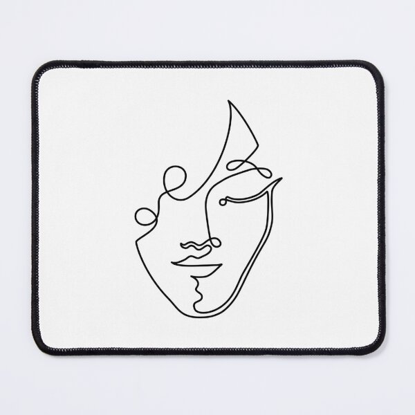 Item preview, Line art woman's face designed and sold by MyMaryDesign.