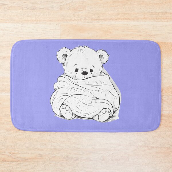 Item preview, teddy bear wrapped in a cozy blanket designed and sold by BLOBBOF.