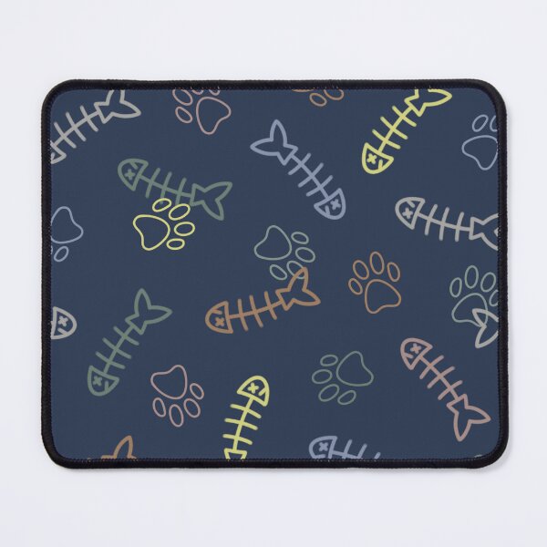 Item preview, Fishbone and Paw Colorful Pattern designed and sold by artbybiyan.