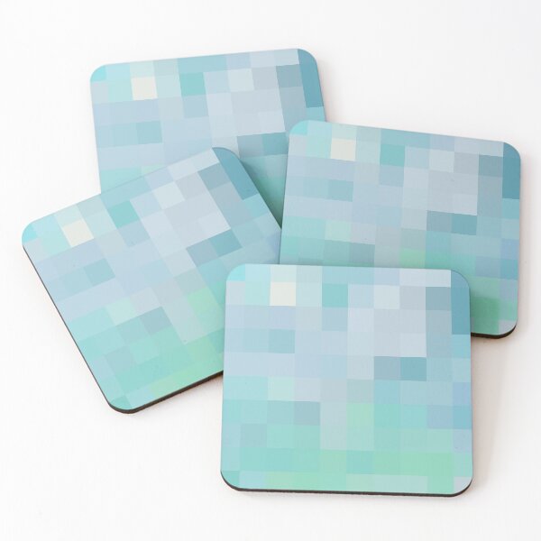 Item preview, Coastal Style Abstract Ocean Colors Mosaic Squares 3 of 4 designed and sold by Beachy.