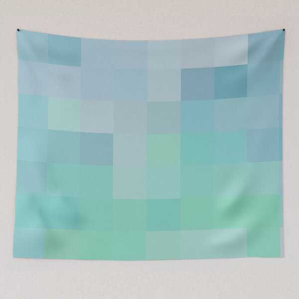 Item preview, Coastal Style Abstract Ocean Colors Mosaic Squares 3 of 4 designed and sold by Beachy.
