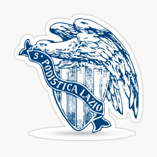 S.S. Lazio フラッグ サイン入り Ss Lazio Logo Stickers for Sale | Redbubble