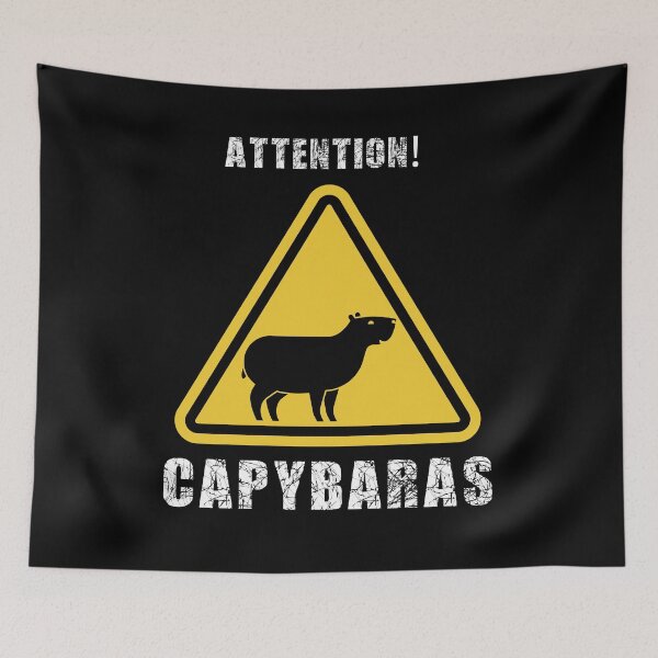 Item preview, Attention Capybaras designed and sold by Mateusz Majcherek.
