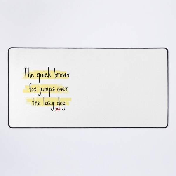 Item preview, Quick Brown Fox Marker - Pangram / RoYuMi designed and sold by royumi.