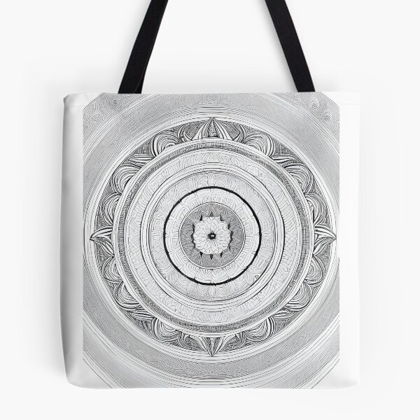 Item preview, Black and White Mandala Circle for Meditation 01 by MMA designed and sold by spacemandala.