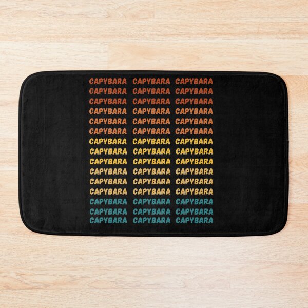 Item preview, Capybara capybara capybara, retro sunset inscription designed and sold by Mateusz Majcherek.