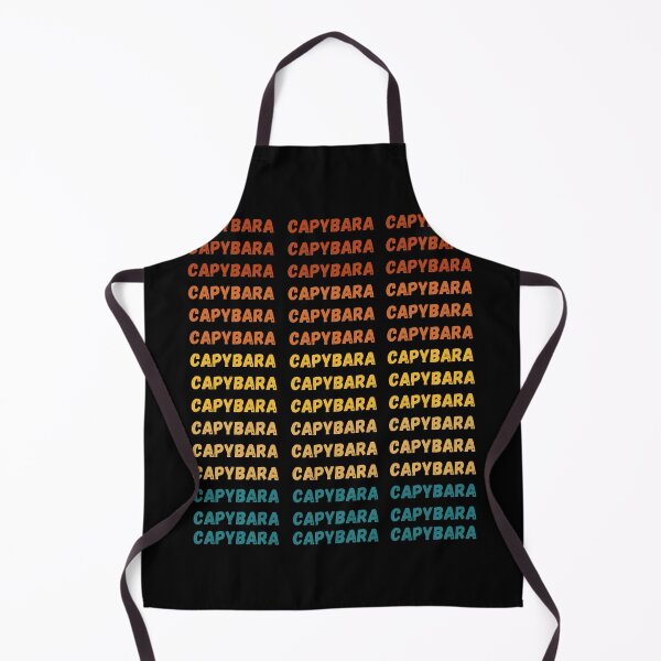 Item preview, Capybara capybara capybara, retro sunset inscription designed and sold by Mateusz Majcherek.