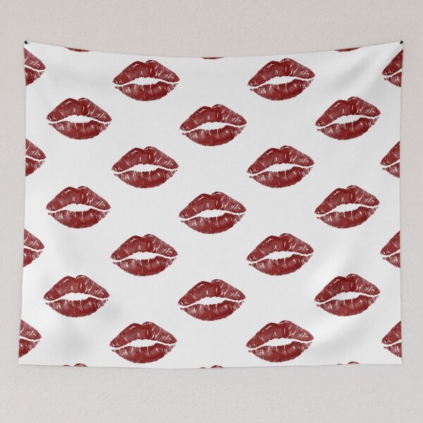 Item preview, Red Lips Pattern  designed and sold by Aokiisora.