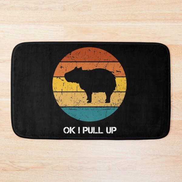 Item preview, Cute Capybara retro sunset silhouette designed and sold by Mateusz Majcherek.