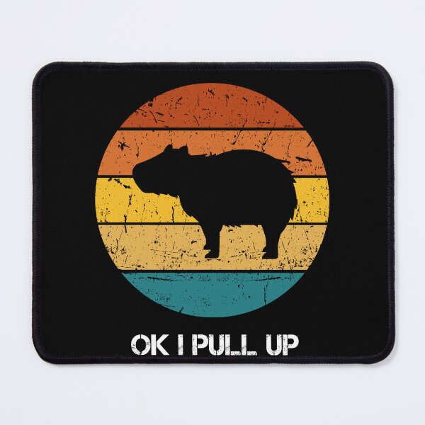 Item preview, Cute Capybara retro sunset silhouette designed and sold by Mateusz Majcherek.