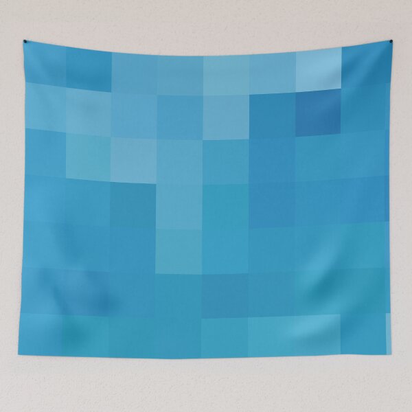 Item preview, Ocean Colors Abstract Squares Pattern Coastal Style Décor 1 of 4 designed and sold by Beachy.