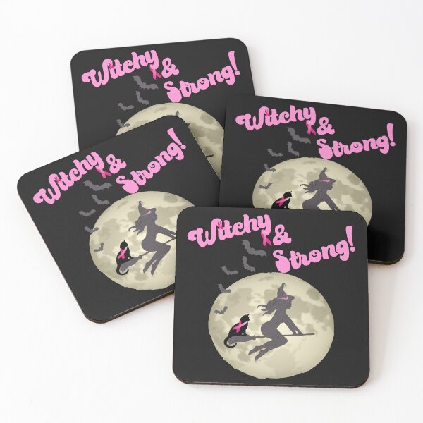 Item preview, In October We Wear Pink Witchy & Strong Breast Cancer Awareness designed and sold by tamdevo1.