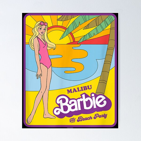 Barbie Malibu Art Board Print for Sale by sabinako