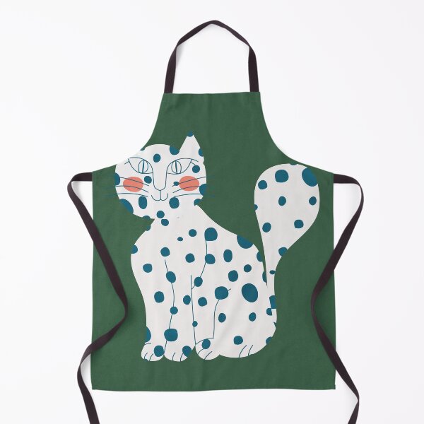 Item preview, Dotted Cat, Smiley Cat, Cool Cat Illustration, Pet Portrait designed and sold by technicolorable_art.