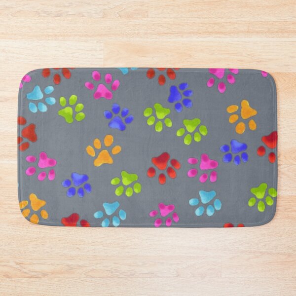 Item preview, Paw Prints Battleship Grey designed and sold by Profitrip.