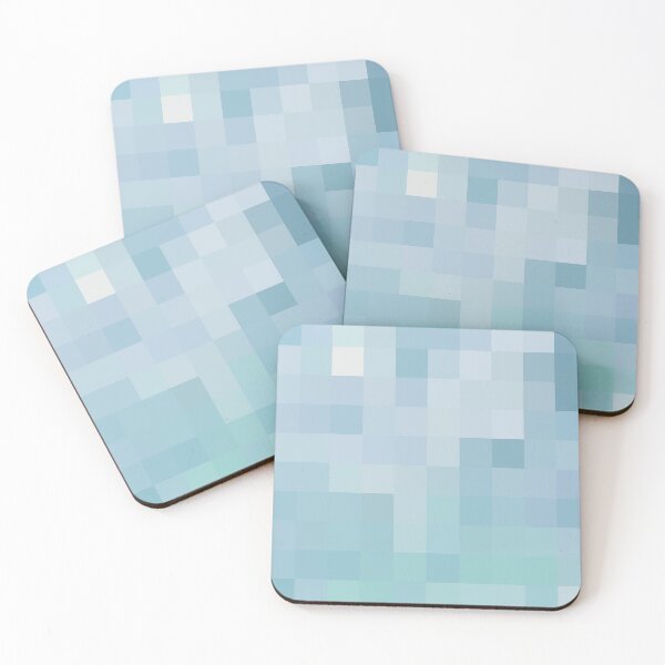 Item preview, Ocean Colors Abstract Squares Pattern Coastal Style Décor 2 of 4 designed and sold by Beachy.