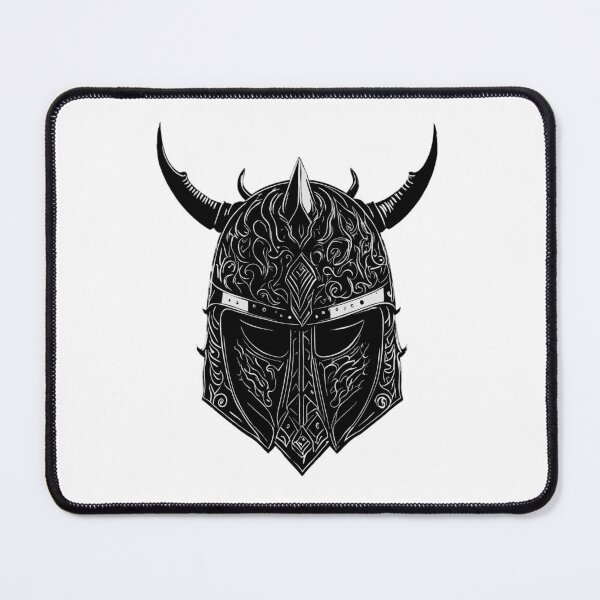 Item preview, Viking helmet with black patterns # 5. designed and sold by CultureRobot.