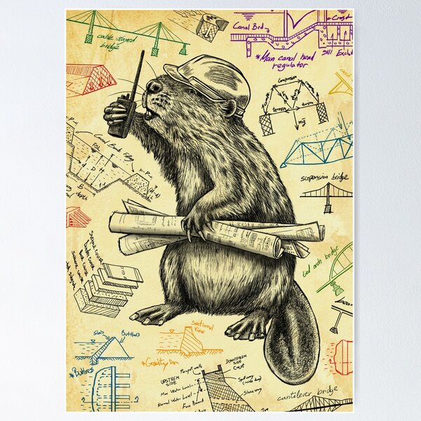 Item preview, Beaver Civil Engineer designed and sold by HrisRizz.