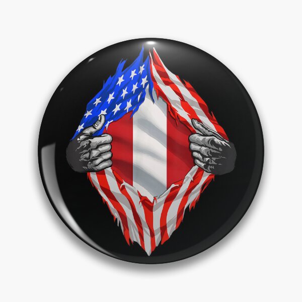 Item preview, Super Peruvian Heritage Peru Roots USA Flag designed and sold by HuguesJosseaum.