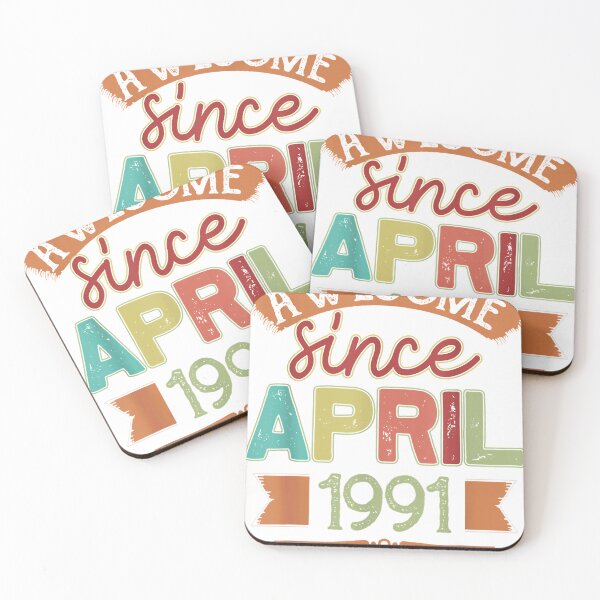 Item preview, Awesome Since April 1991 29 Years Old Birthday Gifts	 designed and sold by xragangeladii.