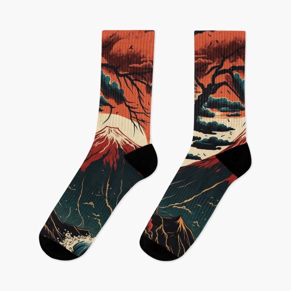 Item preview, Japanese Art Fuji Mountain Sunset  designed and sold by Saraartwork.