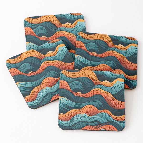 Item preview, A waves pattern  designed and sold by TogetherDshop.