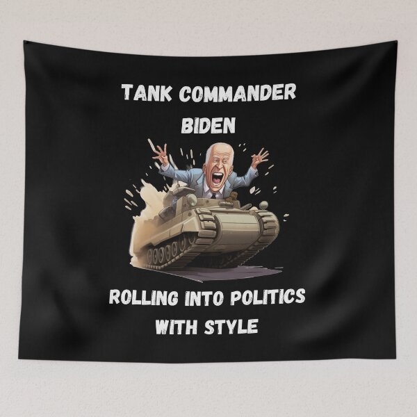 Item preview, Tank commander Biden, rolling into politics with style designed and sold by Mateusz Majcherek.