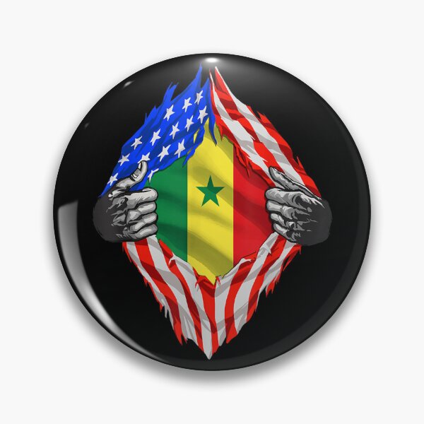 Item preview, Super Senegalese Heritage Senegal Roots USA Flag designed and sold by HuguesJosseaum.