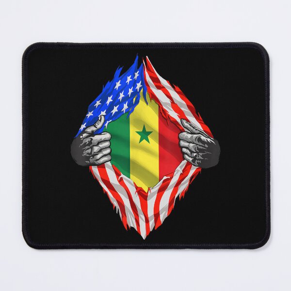 Item preview, Super Senegalese Heritage Senegal Roots USA Flag designed and sold by HuguesJosseaum.