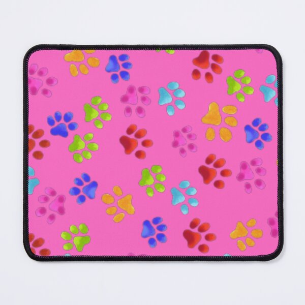 Item preview, Paw Prints Colorful On Pink designed and sold by Profitrip.