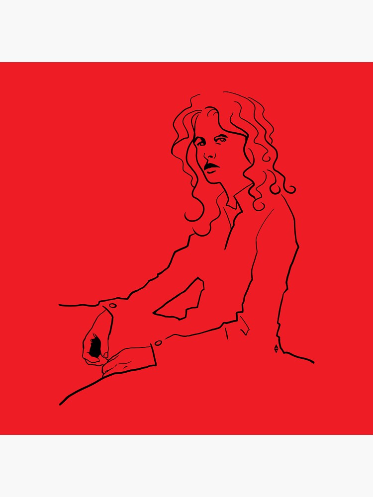 Thumbnail 3 of 3, Sticker, Negative Girl designed and sold by artbyaurelien.