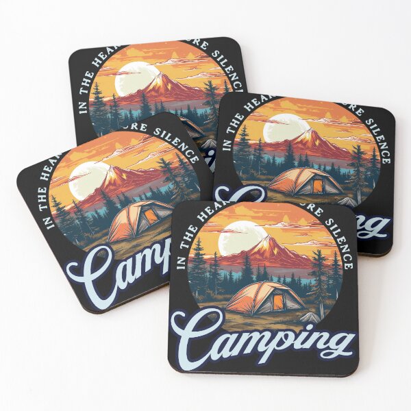 Item preview, In The Heart of Nature Silence: Camping Scene designed and sold by Zandalus.