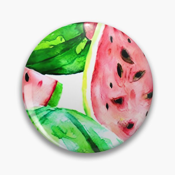 Item preview, Watercolor Water Melons Pattern designed and sold by theWeppen.