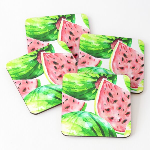 Item preview, Watercolor Water Melons Pattern designed and sold by theWeppen.