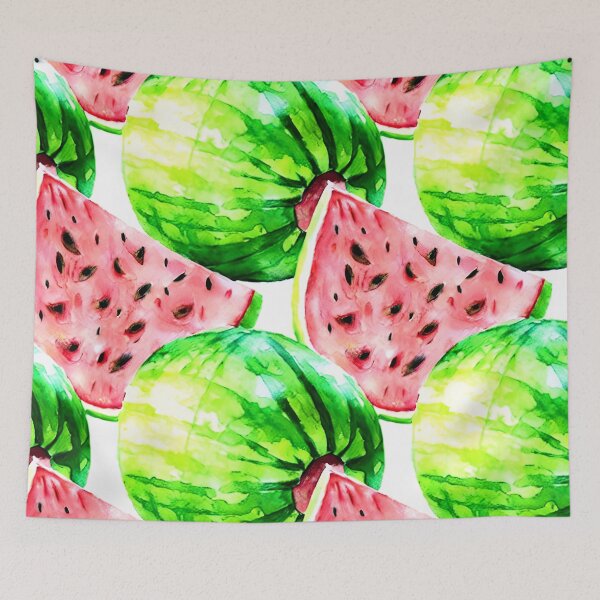 Item preview, Watercolor Water Melons Pattern designed and sold by theWeppen.