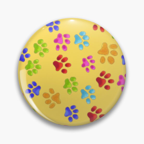 Item preview, Paw Prints Colorful On Yellow designed and sold by Profitrip.