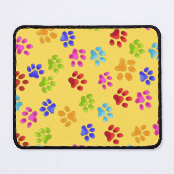 Item preview, Paw Prints Colorful On Yellow designed and sold by Profitrip.