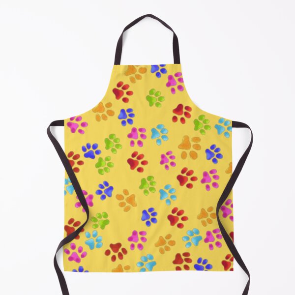 Item preview, Paw Prints Colorful On Yellow designed and sold by Profitrip.