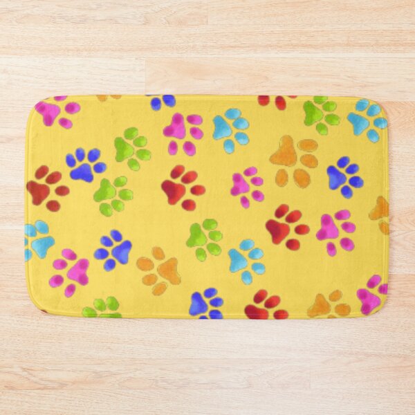 Item preview, Paw Prints Colorful On Yellow designed and sold by Profitrip.