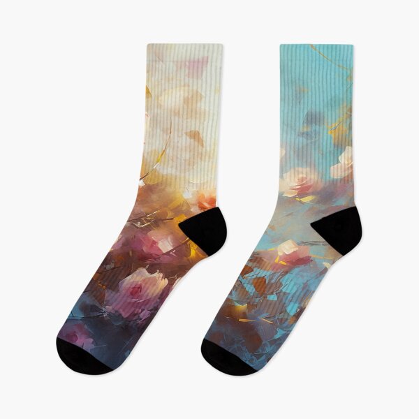 Item preview, Rose garden Impressionism painting 12 designed and sold by Red Witch Art.