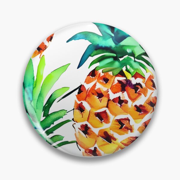 Item preview, Watercolor Pineapples Pattern designed and sold by theWeppen.
